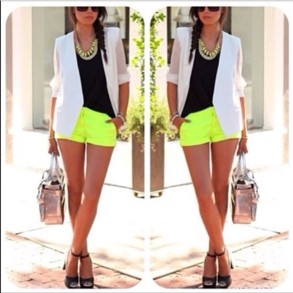 J. Crew Neon Chino Shorts - Picture 7 of 7